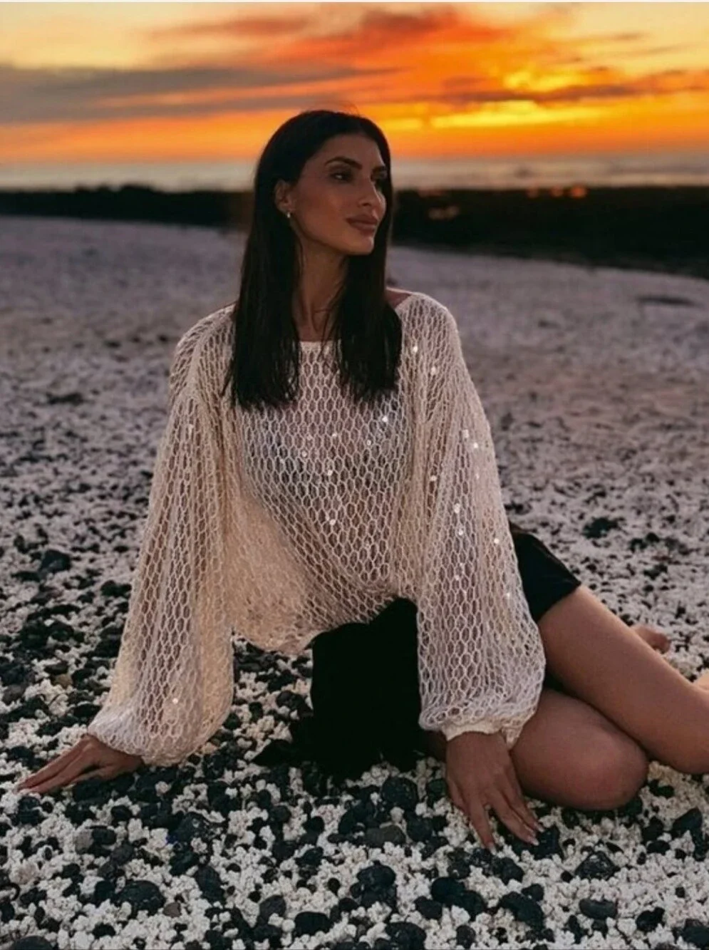 ZARA SEQUIN TOP SIZE XS